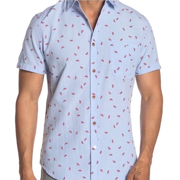 Sovereign Code Watermelon Mens Button Down - Picture 1 of 9